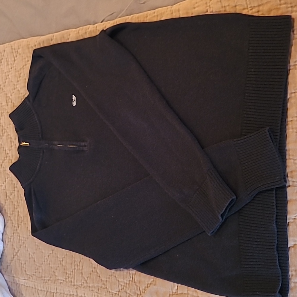 Vineyard vines navy sweater half zip up